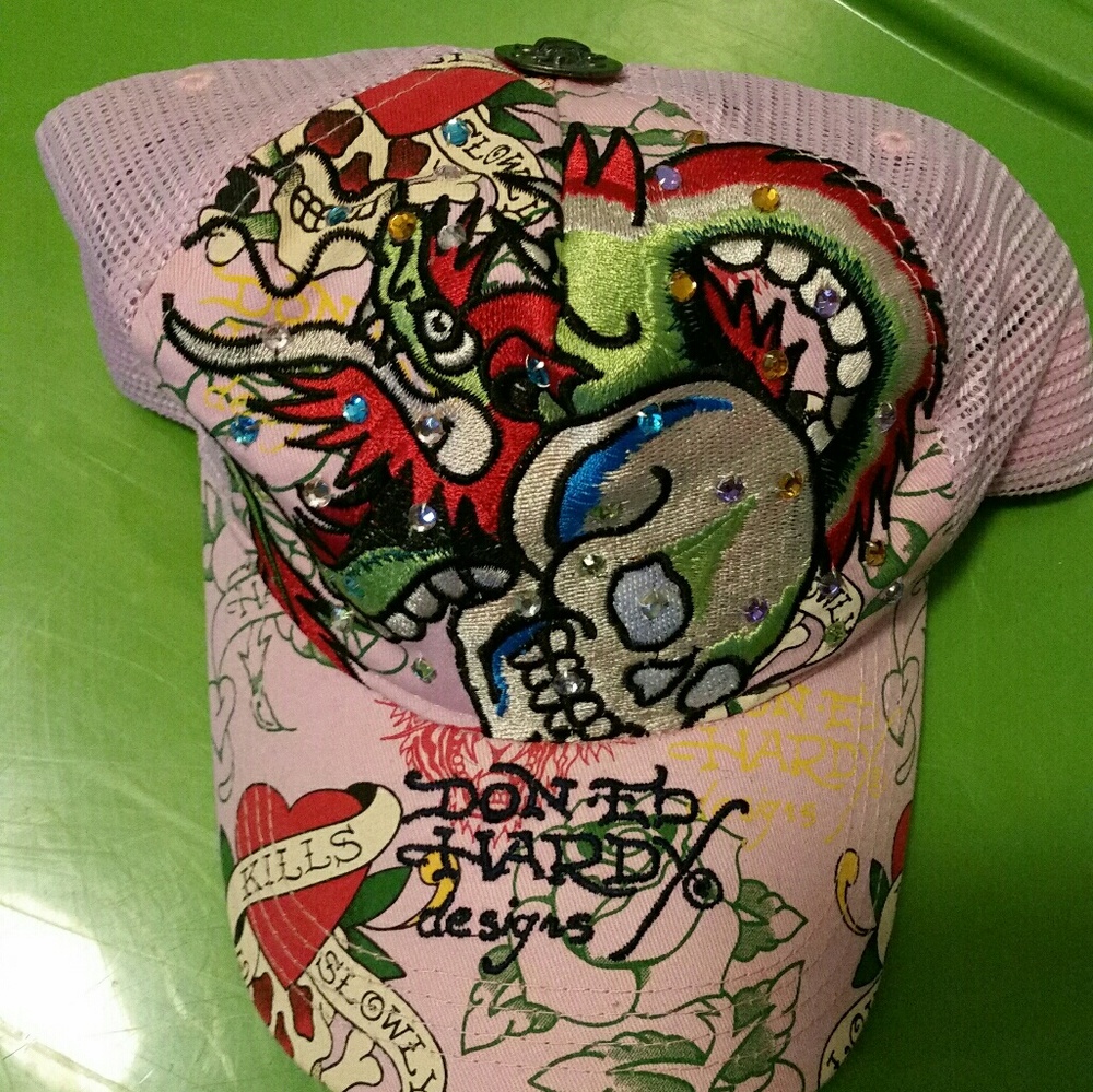 Pink Ed Hardy Hat